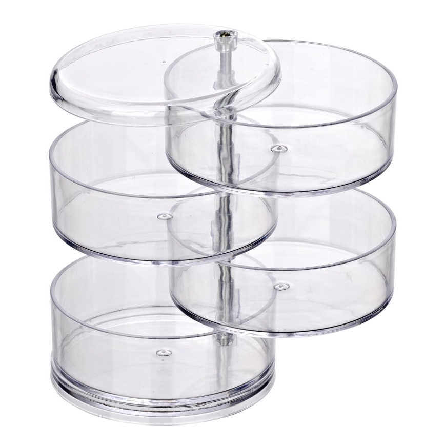 WENKO 20990100 - Organizer TOWER 11,5x17,5 cm trasparente