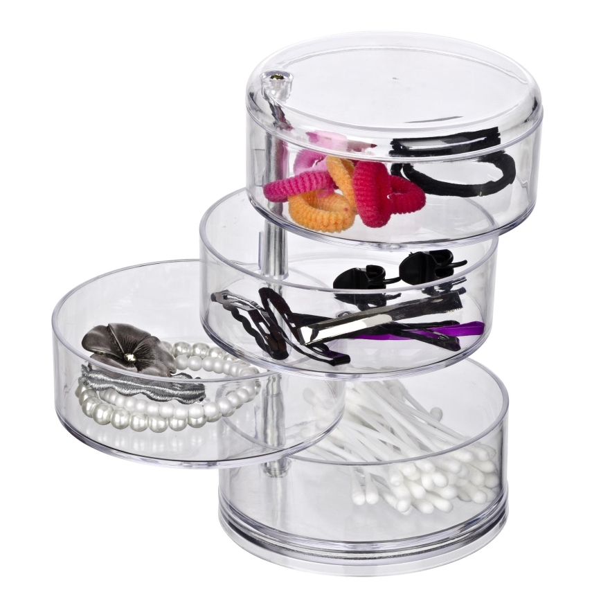 WENKO 20990100 - Organizer TOWER 11,5x17,5 cm trasparente