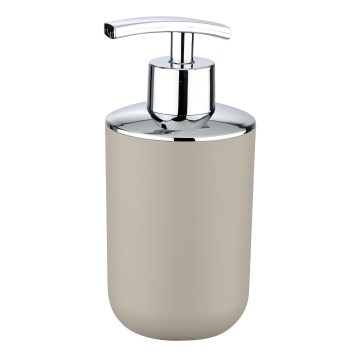 WENKO 21219100 - Dispenser per sapone BRASIL 7,3x16,5 cm beige/cromo lucido