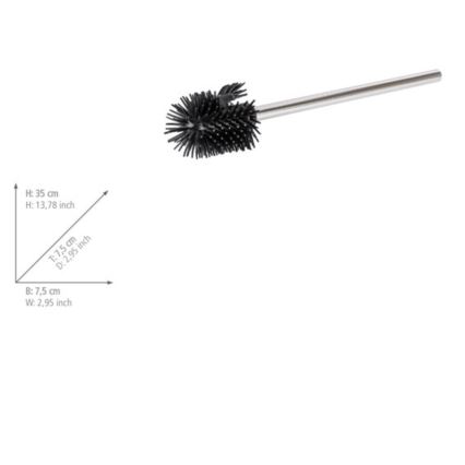 WENKO 21800100 - Spazzola di ricambio 7,5x35 cm in acciaio inox/argento/nero