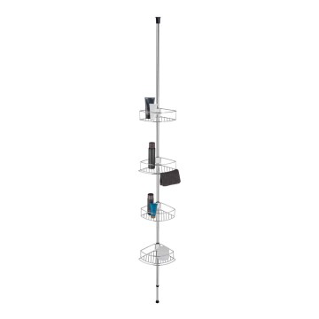 WENKO 21803100-Mensola angolare DOLCEDO 31x275 cm acciaio inox/cromo lucido