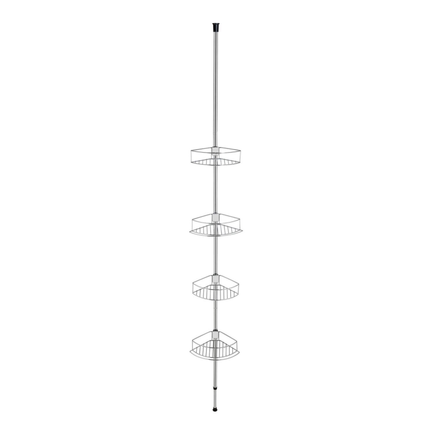 WENKO 21803100-Mensola angolare DOLCEDO 31x275 cm acciaio inox/cromo lucido