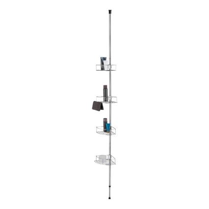 WENKO 21803100-Mensola angolare DOLCEDO 31x275 cm acciaio inox/cromo lucido