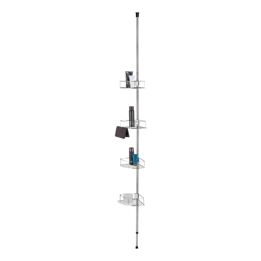 WENKO 21803100-Mensola angolare DOLCEDO 31x275 cm acciaio inox/cromo lucido