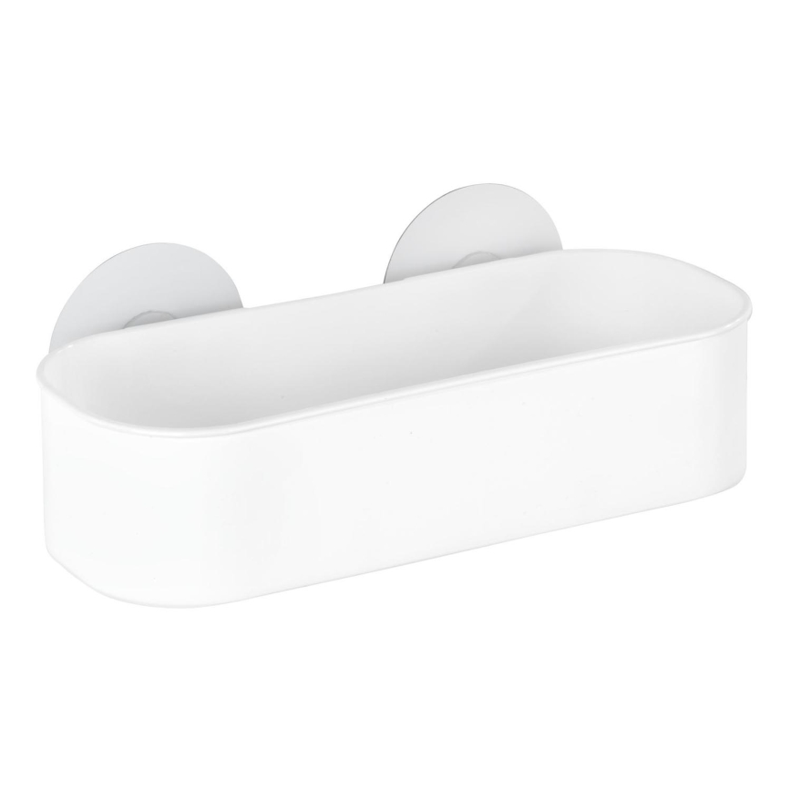 WENKO 21824100-Mensola OSIMO plastica 27x12 cm bianco/trasparente