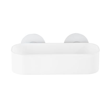 WENKO 21824100-Mensola OSIMO plastica 27x12 cm bianco/trasparente