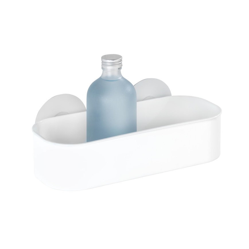 WENKO 21824100-Mensola OSIMO plastica 27x12 cm bianco/trasparente