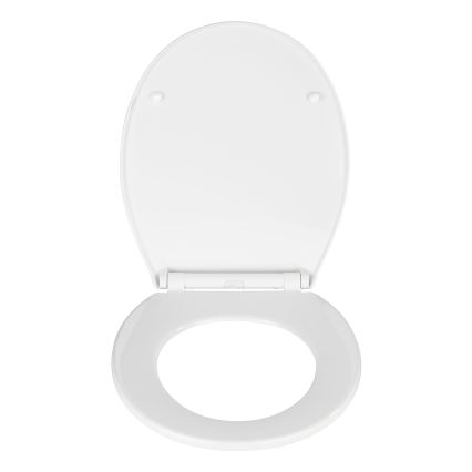 WENKO 21901100-WC Sedile per WC KOS 44x37 cm bianco/argento