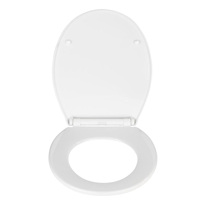 WENKO 21901100-WC Sedile per WC KOS 44x37 cm bianco/argento