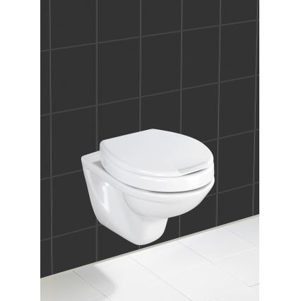 WENKO 21905100-Sedile WC SECURA 37x44 cm bianco/grigio