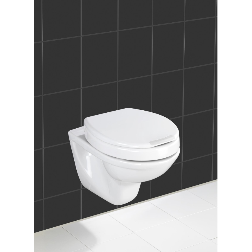 WENKO 21905100-Sedile WC SECURA 37x44 cm bianco/grigio