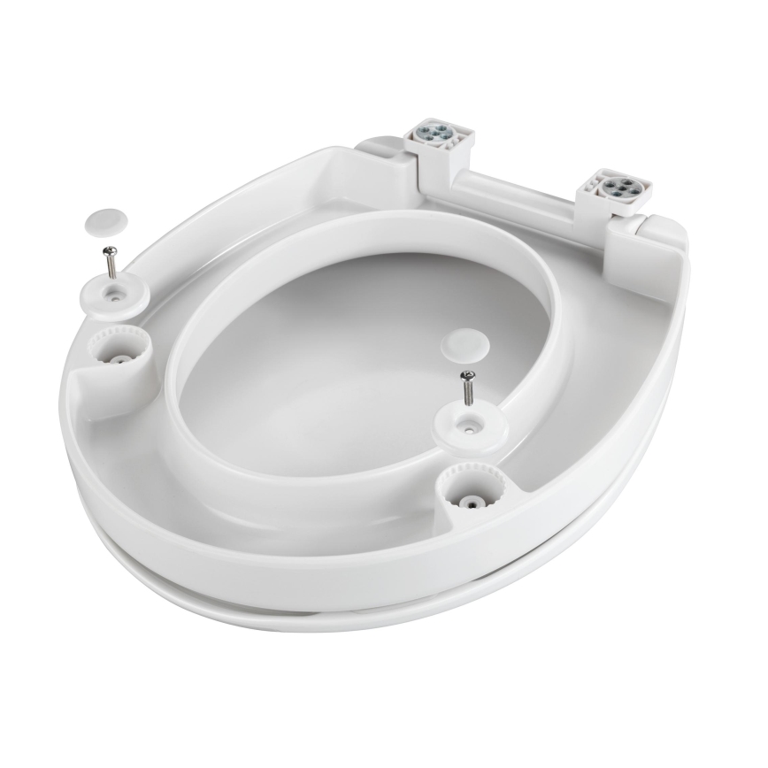 WENKO 21905100-Sedile WC SECURA 37x44 cm bianco/grigio