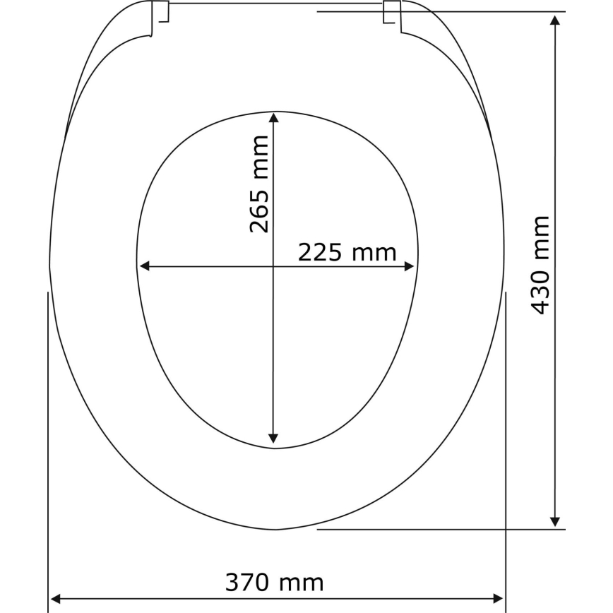 WENKO 22015100-WC sedile WC WENGE 35,5x42,5 cm marrone/argento