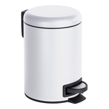 WENKO 22142800 - Cestino LEMAN 17x25 cm bianco/nero