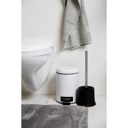 WENKO 22142800 - Cestino LEMAN 17x25 cm bianco/nero