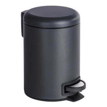 WENKO 22143800 - Cestino LEMAN 17x25 cm nero