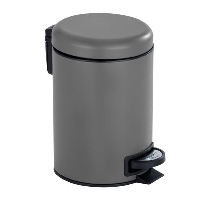 WENKO 22148100 - Cestino LEMAN 17x25 cm grigio/nero
