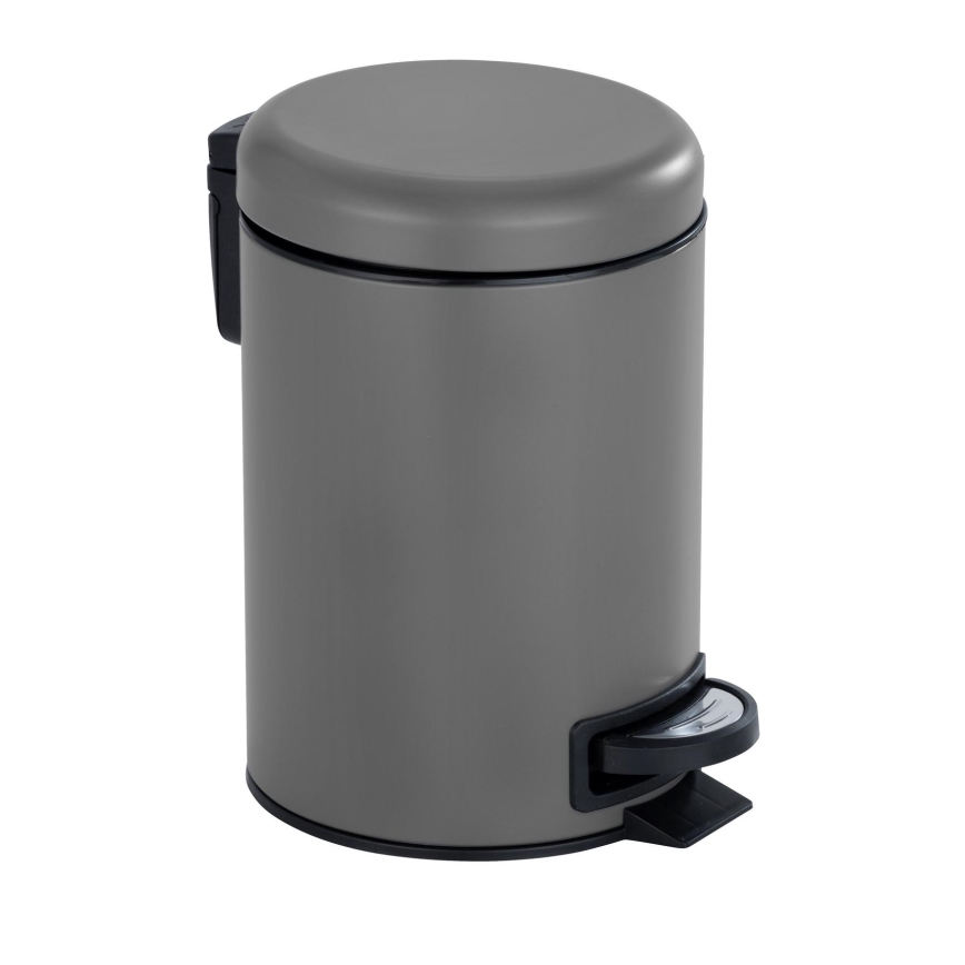 WENKO 22148100 - Cestino LEMAN 17x25 cm grigio/nero