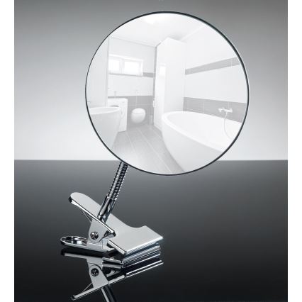 WENKO 22195100 - Specchio cosmetico CLIP 15x27 cm cromo lucido