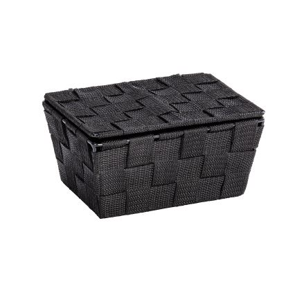 WENKO 22197100 - Cestino ADRIA 19x14 cm nero