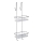 WENKO 22213100 - Supporto ALDO 24,5 x 70 cm in acciaio inossidabile, finitura argento