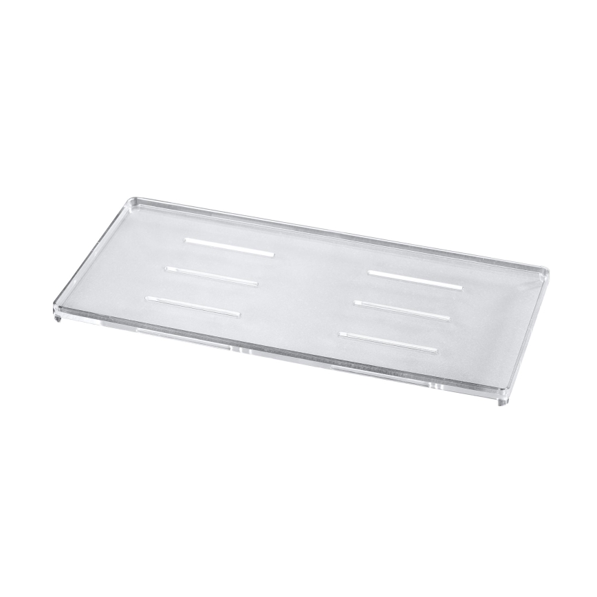 WENKO 22213100 - Supporto ALDO 24,5 x 70 cm in acciaio inossidabile, finitura argento