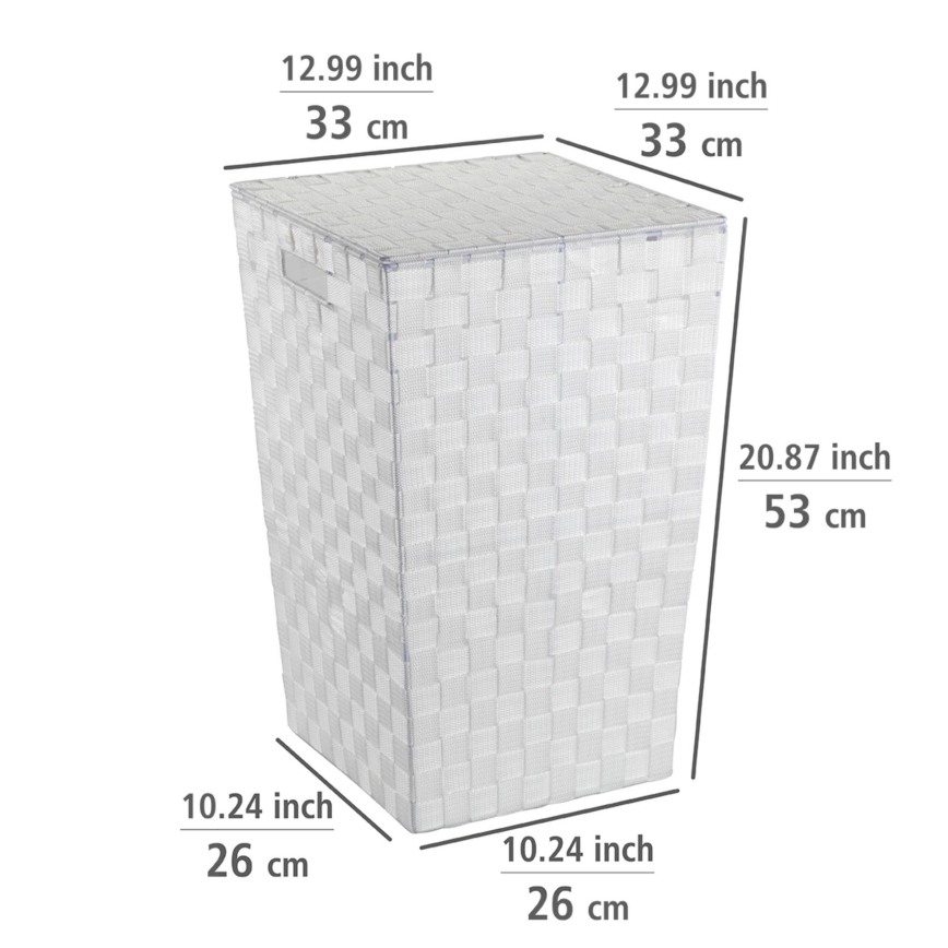 WENKO 22277100 - Cesto ADRIA 33x53 cm bianco