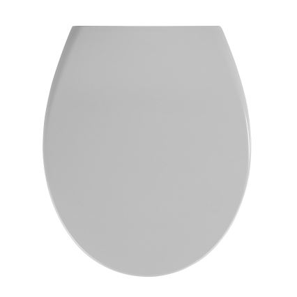 WENKO 22402100-WC sedile WC SAMOS 44,5x37,5 cm grigio/argento