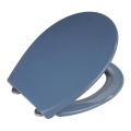 WENKO 22403100-WC sedile WC SAMOS 44,5x37,5 cm blu/argento