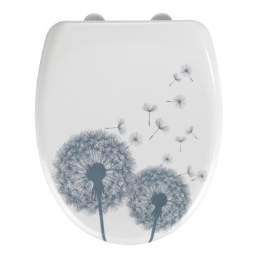 WENKO 22409100-WC Sedile WC ASTERA 45x38 cm multicolore/argento