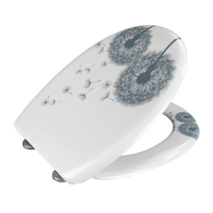 WENKO 22409100-WC Sedile WC ASTERA 45x38 cm multicolore/argento