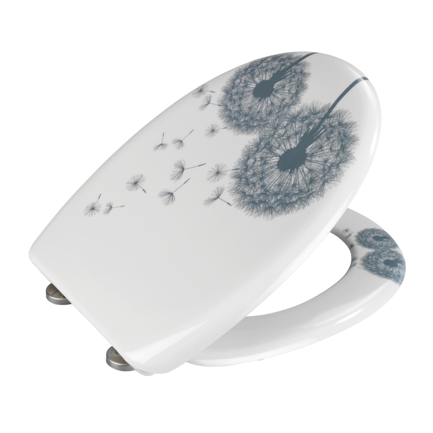 WENKO 22409100-WC Sedile WC ASTERA 45x38 cm multicolore/argento