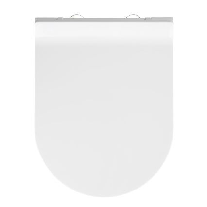 WENKO 22415100-Sedile WC HABOS 46x36 cm bianco/argento