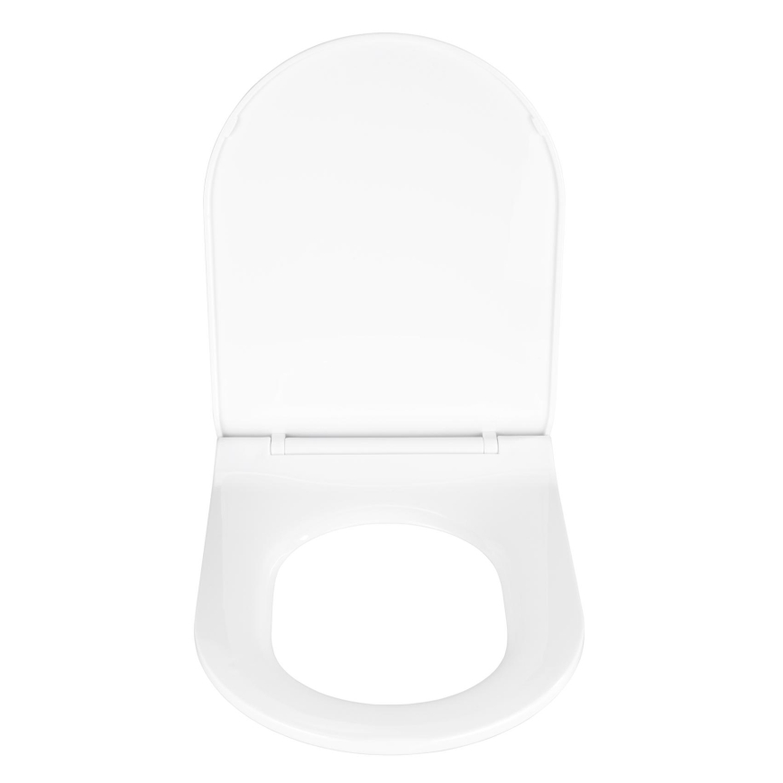 WENKO 22415100-Sedile WC HABOS 46x36 cm bianco/argento
