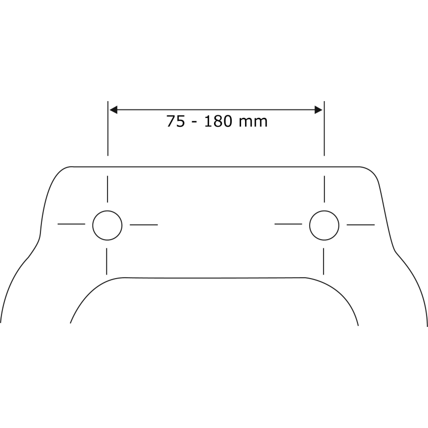WENKO 22415100-Sedile WC HABOS 46x36 cm bianco/argento