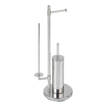 WENKO 22512100 - Scopino WC UNIVERSALO NEO 30x73 cm acciaio inox/argento