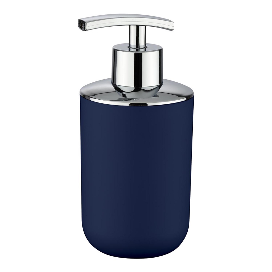 WENKO 22519100 - Dispenser di sapone BRASIL 320 ml blu/cromo lucido