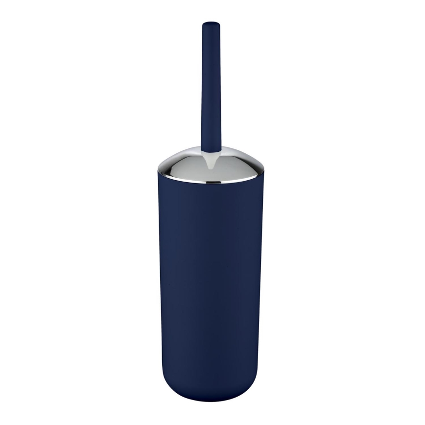 WENKO 22522100 - Scopino WC BRASIL 10x37 cm blu/cromo lucido