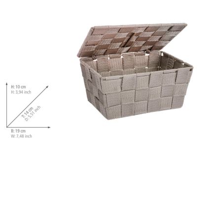 WENKO 22575100 - Cestino ADRIA 19x14 cm beige