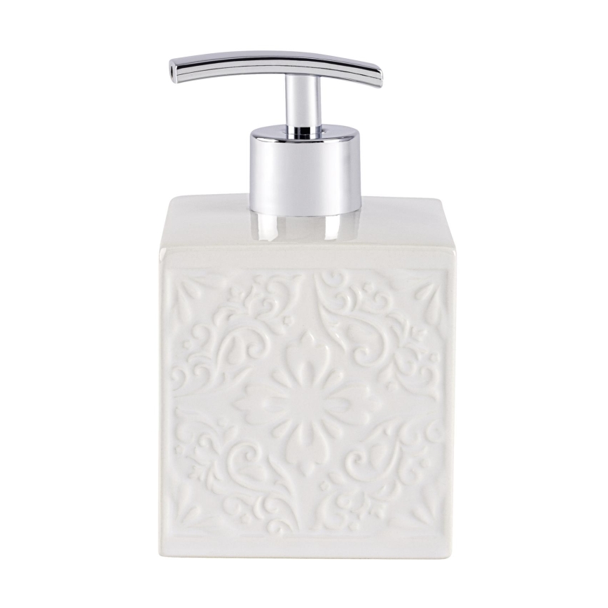 WENKO 22650100 - Dispenser per sapone CORDOBA 500 ml bianco