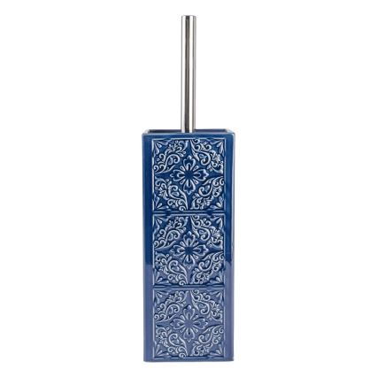 WENKO 22654100 - Scopino per WC CORDOBA 9,5x35 cm blu