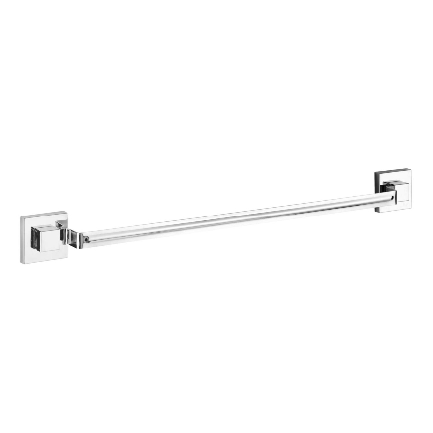 WENKO 22684100-Porta asciugamani VACUUM-LOC QUADRO ED 60,5x6 cm argento/cromo lucido