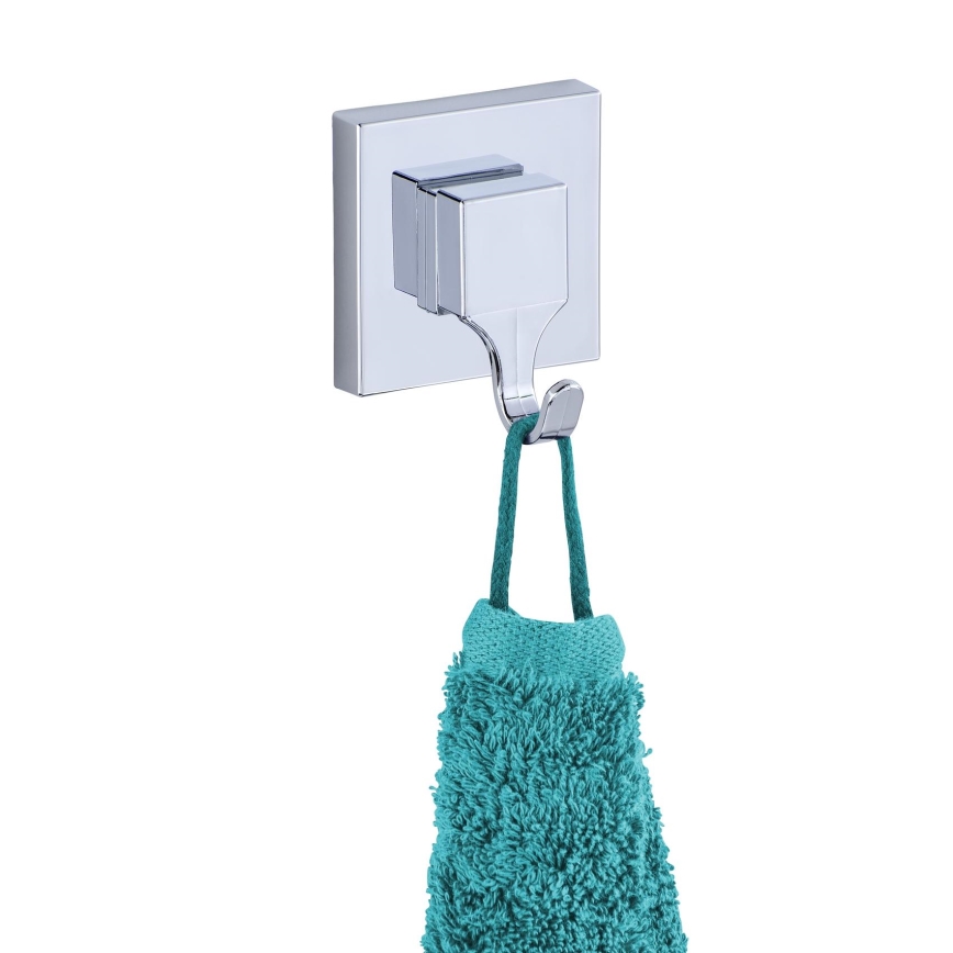 WENKO 22688100-Gancio VACUUM-LOC QUADRO ED 6x7 cm argento/cromo lucido