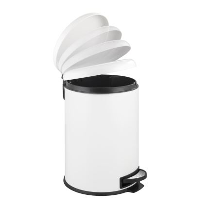 WENKO 22708100 - Cestino LEMAN 30,5x44 cm bianco/nero