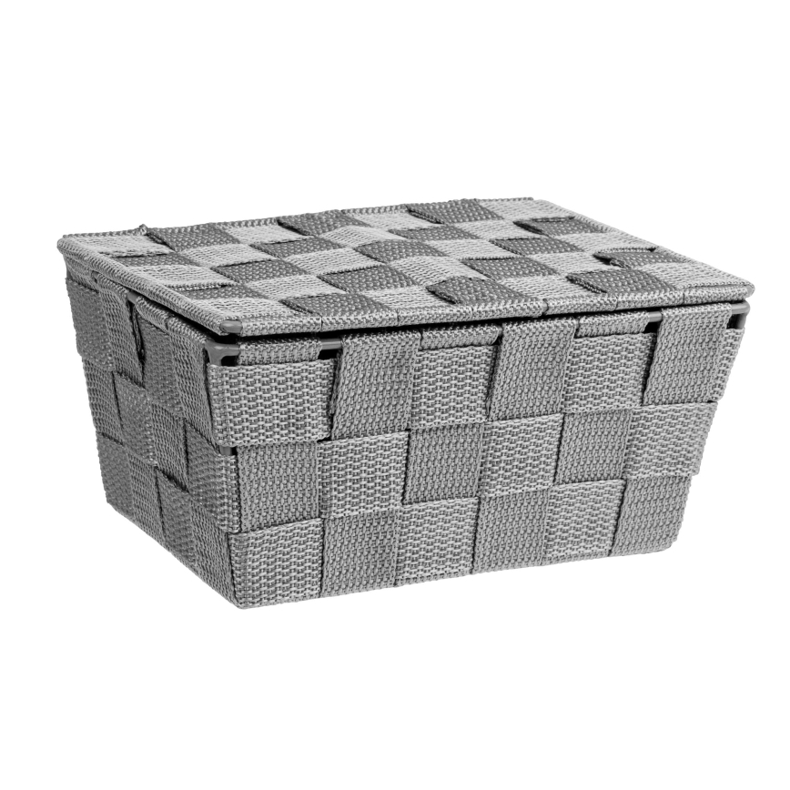 WENKO 22793100 - Cestino ADRIA 19 x 14 cm grigio