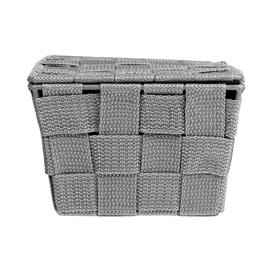 WENKO 22793100 - Cestino ADRIA 19 x 14 cm grigio
