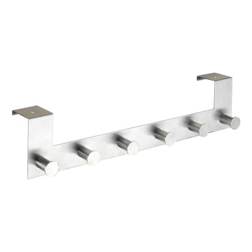 WENKO 22804100-Appendiabiti CELANO 39x11 cm inox/argento