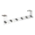 WENKO 22804100-Appendiabiti CELANO 39x11 cm inox/argento