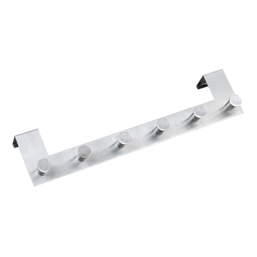 WENKO 22804100-Appendiabiti CELANO 39x11 cm inox/argento