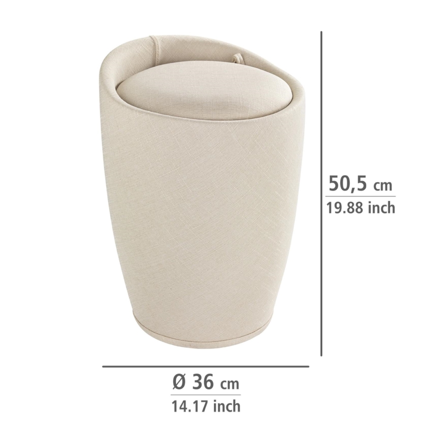 WENKO 22834100 - Sgabello CANDY 36x50,5 cm beige/nero